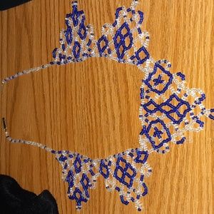 Handmade glass bead necklace